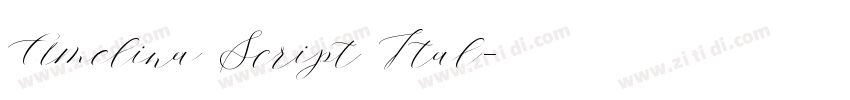 Amelina Script Ital字体转换